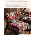 Stylish Black and White Floral Accent Chair with Modern Design – Perfect for Living Room Decor fxmj-3048
