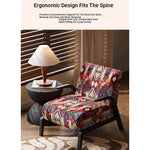 Stylish Black and White Floral Accent Chair with Modern Design – Perfect for Living Room Decor fxmj-3048