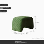 Stylish Pine Pile Ottoman – Modern Design for Cozy Living Spaces fxmj-3049