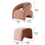 Stylish Pine Pile Ottoman – Modern Design for Cozy Living Spaces fxmj-3049