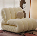 Stylish Blue Velvet Sofa Chair with Pine Frame - Modern Oversized Comfort for Living Room fxmj-3050