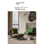 Stylish Synthetic Leather Accent Chair with Plush Cotton Cushion – Perfect for Modern Living Spaces fxmj-3051