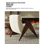 Stylish Ash Wood Chenille Sofa Chair for Modern Living Spaces – Comfortable & Chic Accent Furniture fxmj-3052