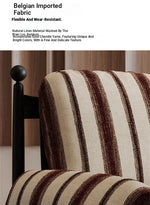 Stylish Accent Chair with Ash Wood Frame and Soft Chenille Upholstery - Ideal for Cozy Living Spaces fxmj-3053