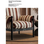Stylish Accent Chair with Ash Wood Frame and Soft Chenille Upholstery - Ideal for Cozy Living Spaces fxmj-3053