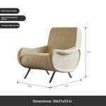 Stylish Chenille Sofa Chair with Stainless Steel Legs - Comfortable Lounge Furniture for Modern Living Rooms fxmj-3054