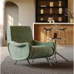 Stylish Chenille Sofa Chair with Stainless Steel Legs - Comfortable Lounge Furniture for Modern Living Rooms fxmj-3054