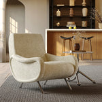 Stylish Chenille Sofa Chair with Stainless Steel Legs - Comfortable Lounge Furniture for Modern Living Rooms fxmj-3054