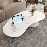 Elegant Sintered Stone Acrylic Coffee Table with Storage Drawers - Modern Living Room Centerpiece fxxrj-3159