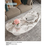 Elegant Sintered Stone Acrylic Coffee Table with Storage Drawers - Modern Living Room Centerpiece fxxrj-3159