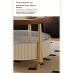 Modern Sintered Stone and Solid Wood Coffee Table Set - Stylish Living Room Accent with Checkered Design fxxrj-3160