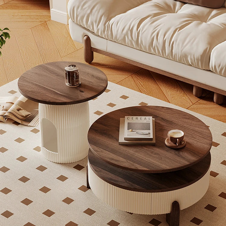 Stylish Solid Wood Coffee Table Set - Modern Design for Living Room Elegance fxxrj-3161