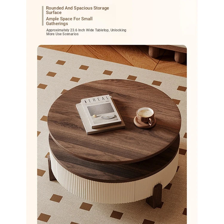 Stylish Solid Wood Coffee Table Set - Modern Design for Living Room Elegance fxxrj-3161