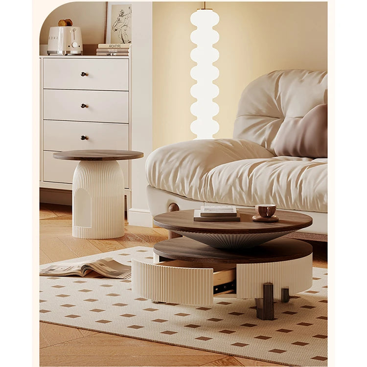 Stylish Solid Wood Coffee Table Set - Modern Design for Living Room Elegance fxxrj-3161