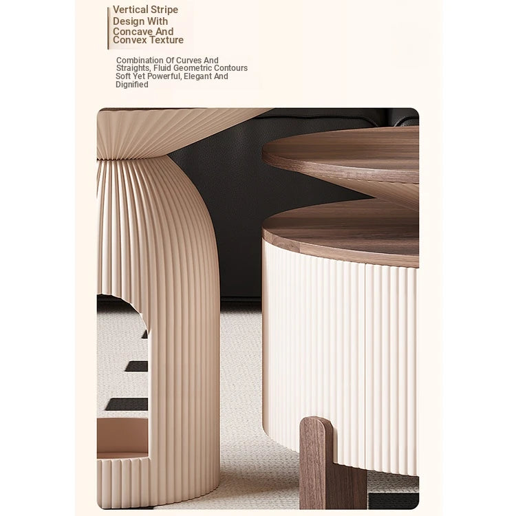 Stylish Solid Wood Coffee Table Set - Modern Design for Living Room Elegance fxxrj-3161