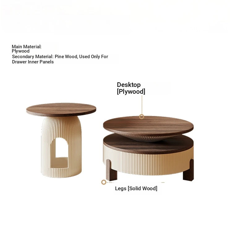 Stylish Solid Wood Coffee Table Set - Modern Design for Living Room Elegance fxxrj-3161