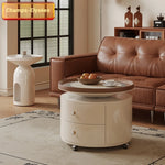 Stylish Modern Coffee Table Set - Elegant Round Design with Storage - Perfect for Living Room Decor fxxrj-3163