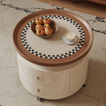 Stylish Modern Coffee Table Set - Elegant Round Design with Storage - Perfect for Living Room Decor fxxrj-3163