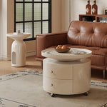 Stylish Modern Coffee Table Set - Elegant Round Design with Storage - Perfect for Living Room Decor fxxrj-3163