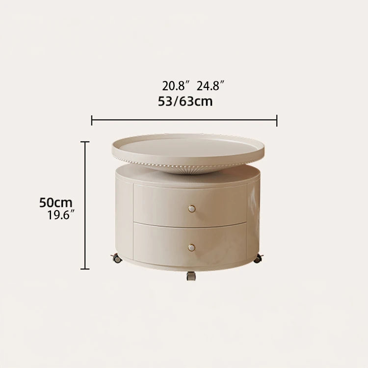 Stylish Modern Coffee Table Set - Elegant Round Design with Storage - Perfect for Living Room Decor fxxrj-3163