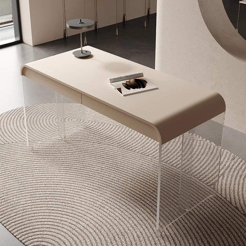 Sleek Acrylic Solid Wood Pine Table - Modern Stylish Desk for Home Office or Study fyd-5169