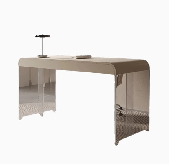 Sleek Acrylic Solid Wood Pine Table - Modern Stylish Desk for Home Office or Study fyd-5169