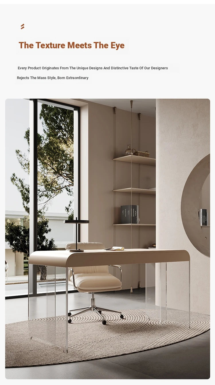 Sleek PU Leather Office Chair with Aluminum Alloy Base - Modern Ergonomic Design for Home and Workspace fyd-5170