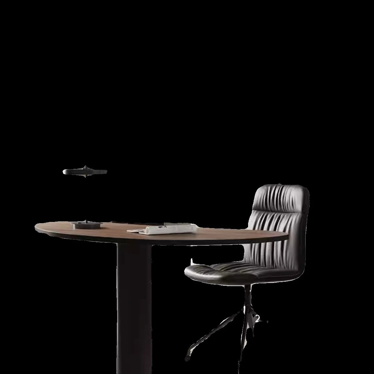 PU Leather & Aluminum Alloy Office Chair - Ergonomic Comfortable Design for Home & Office Use fyd-5172