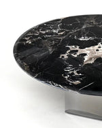 Stylish Round Marble Coffee Table with Stainless Steel Base - Modern Multi-Layer Design for Living Room Elegance fyeyj-5211