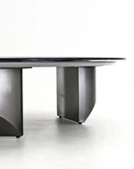 Stylish Round Marble Coffee Table with Stainless Steel Base - Modern Multi-Layer Design for Living Room Elegance fyeyj-5211