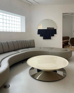 Stylish Stainless Steel Tea Table with GFRP Accent - Modern Living Room Centerpiece fyeyj-5213
