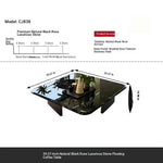 Stylish Marble and Stainless Steel Coffee Table - Modern Chic Design for Your Living Room fyeyj-5215