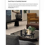 Stylish Marble and Stainless Steel Coffee Table - Modern Chic Design for Your Living Room fyeyj-5215