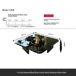 Stylish Marble and Stainless Steel Coffee Table - Modern Chic Design for Your Living Room fyeyj-5215