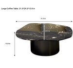 Stylish Marble & Stainless Steel Tea Table – Modern Elegance for Your Living Space fyeyj-5219