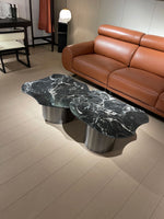 Stylish Marble & Stainless Steel Tea Table – Modern Elegance for Your Living Space fyeyj-5219