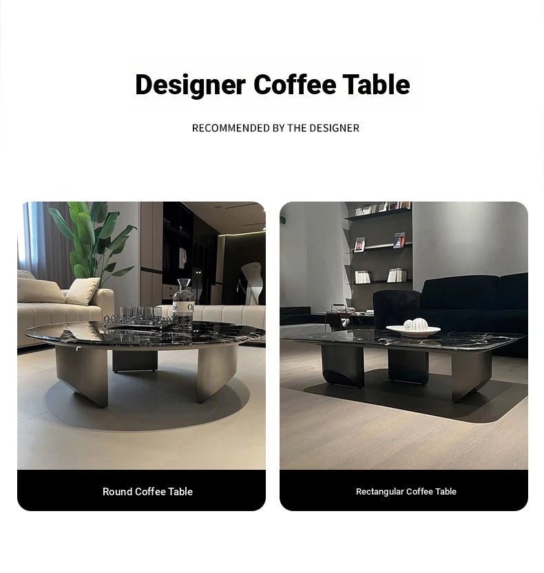 Stylish Marble & Stainless Steel Tea Table – Modern Elegance for Your Living Space fyeyj-5219