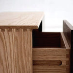 Sleek Oak & Walnut Wood TV Cabinet with Modern Storage Design fyf-2225