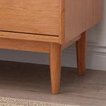 Stylish Solid Wood Cabinet with Glass Doors - Perfect for Kitchen or Dining Room Storage fyf-2232