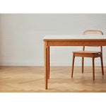 Discover Elegance: Table with Black Sintered Stone and Natural Wood Finishes fyg-653