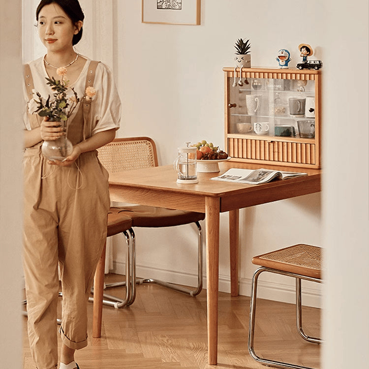 Stunning Oak and Cherry Wood Table - Elegant Design for Your Home fyg-654