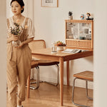 Stunning Oak and Cherry Wood Table - Elegant Design for Your Home fyg-654