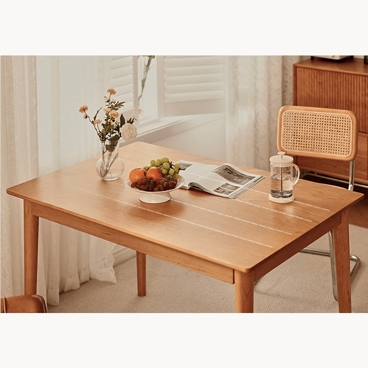 Stunning Oak and Cherry Wood Table - Elegant Design for Your Home fyg-654