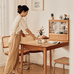 Stunning Oak and Cherry Wood Table - Elegant Design for Your Home fyg-654