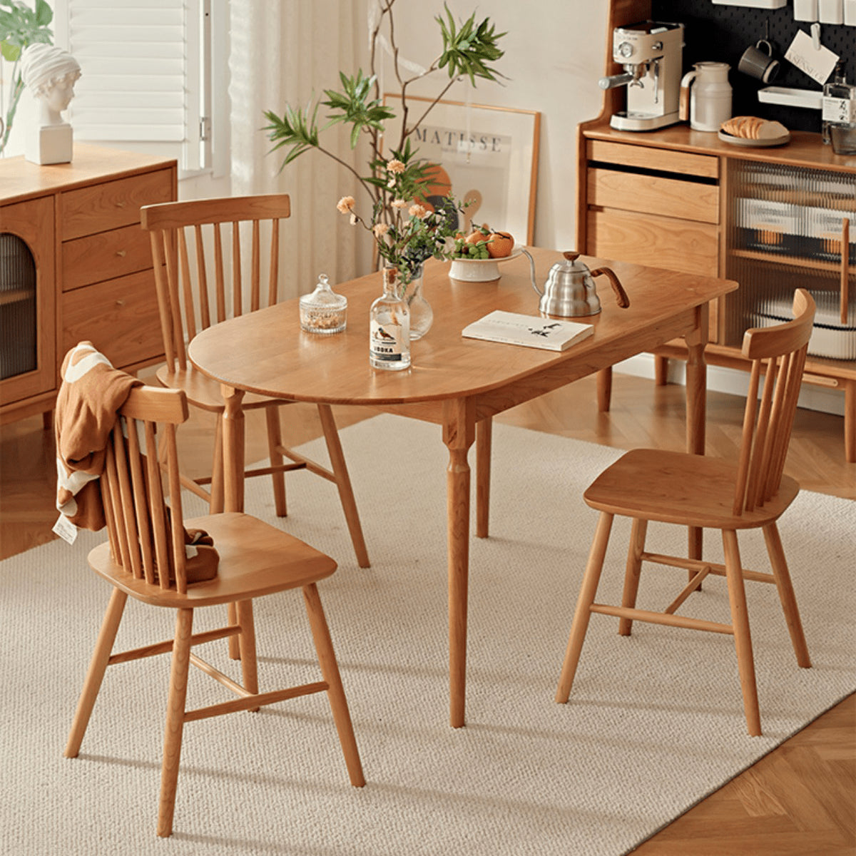 Natural Wood Table in Cherry Finish - Enhance Your Home Décor fyg-656