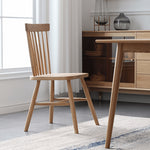 Premium Natural Red Oak & Cherry Wood Chair fyg-657