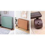 Luxurious Light Blue and Orange Beige Coir and Leathaire Bed Set fyj-1251