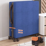 Luxurious Cotton-Linen Blend Bed Set in Dark Brown, Blue, Gray, and Orange fyj-1257