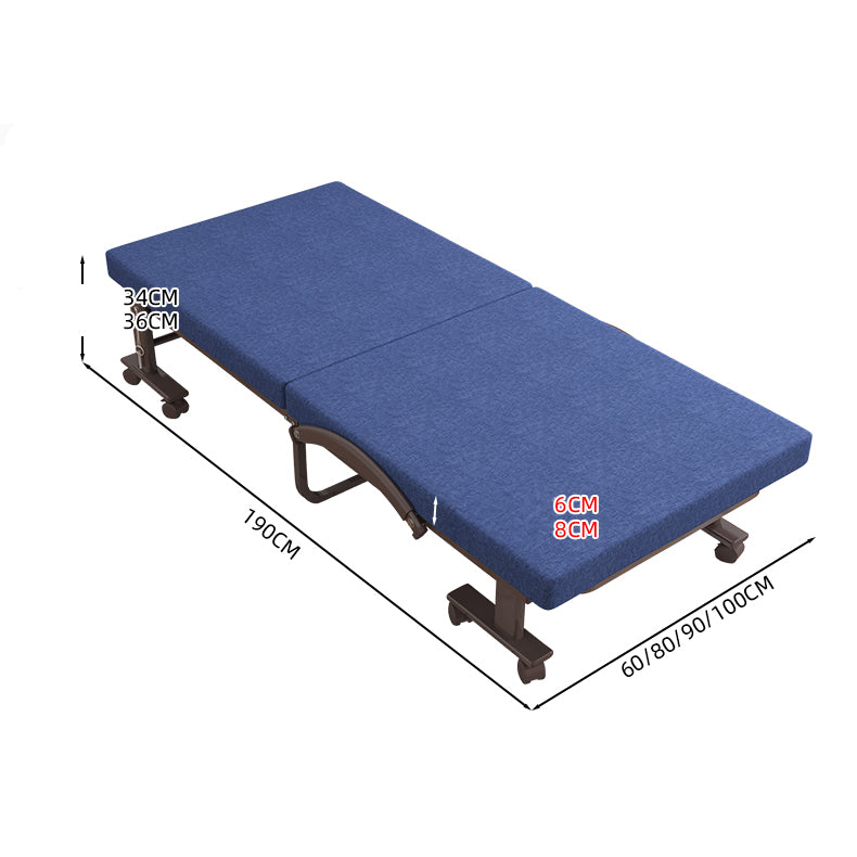 Luxurious Cotton-Linen Blend Bed Set in Dark Brown, Blue, Gray, and Orange fyj-1257