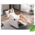 Elegant Off-White Sofa with Multi-Color Accents and Durable Scratch-Resistant Fabric fykl-411